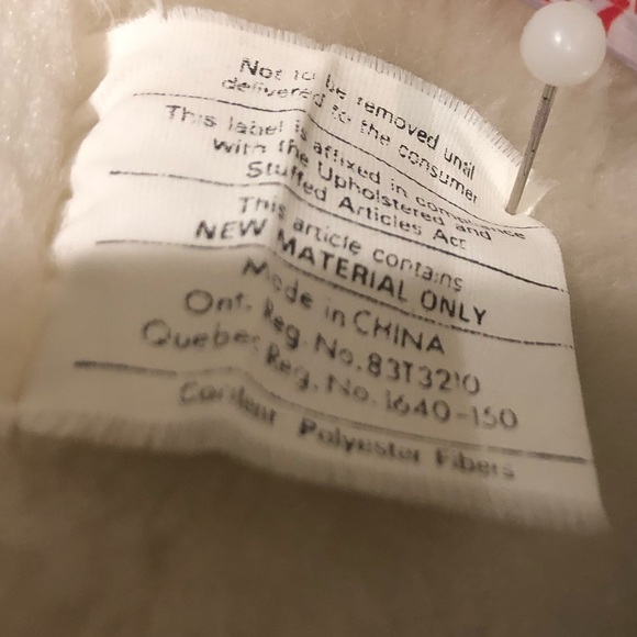 🛍️2 for $40🛍️Vintage 18” white plush Christmas bear - Picture 2 of 4